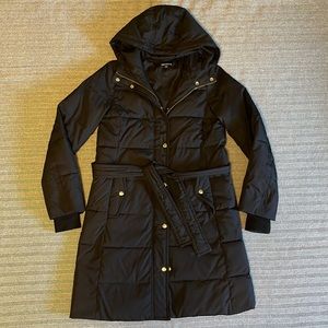J. Crew Factory Belted Puffer Jacket